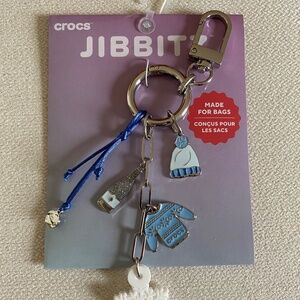NWT - CROCS Jibbitz bag decor, Color: silver, blue, white